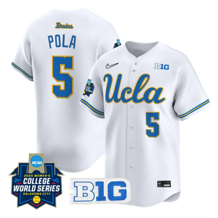 Savannah Pola Jersey #5 UCLA Bruins Softball 2025 World Series Stitched Baseball - Image 3