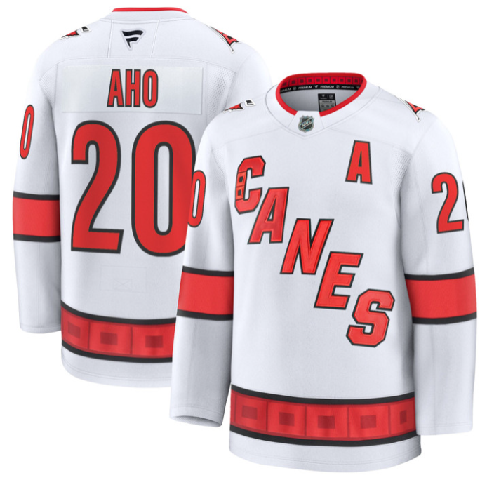 Sebastian Aho Jersey #20 Carolina Hurricanes Premium All Stitched Hockey - Image 2