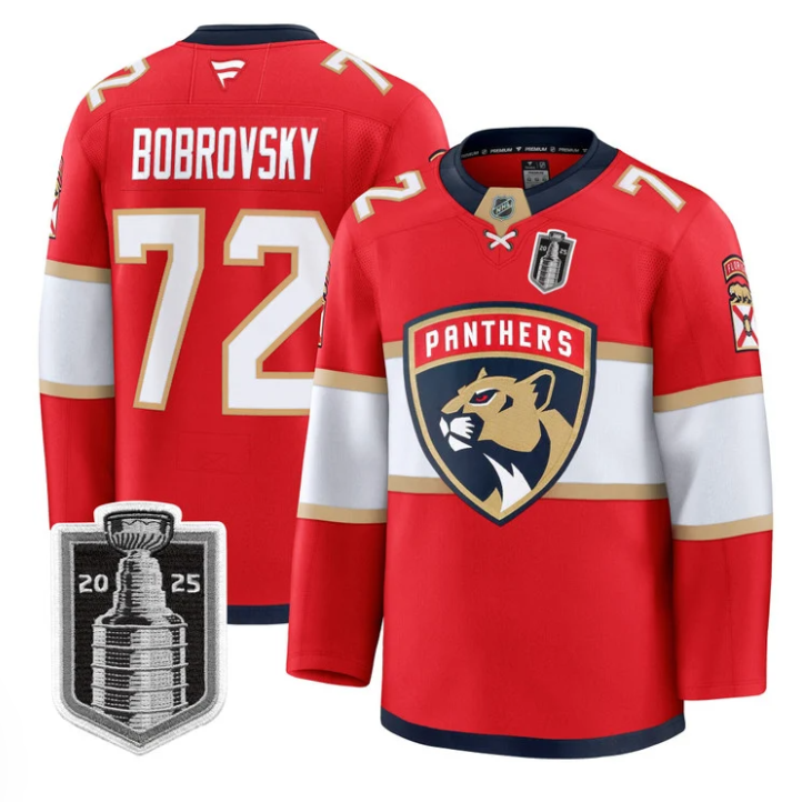 Sergei Bobrovsky Jersey #72 Florida Panthers 2025 Stanley Cup Final Stitched Hockey - Image 2