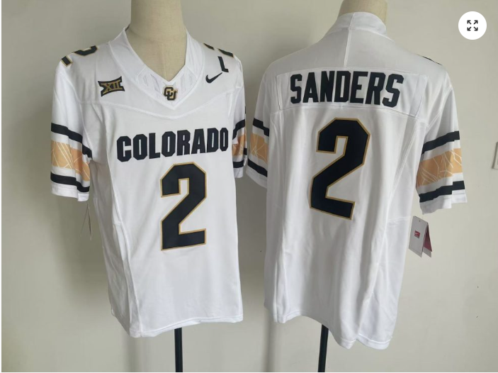 Shadeur Sanders Jersey #2 Colorado Buffaloes College Home Stitched Football - Image 5