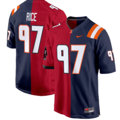 Alternative view of Illinois Fighting Illini Jersey Split Football Game All Stitched
