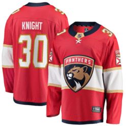 Spencer Knight Jersey 30 Florida Panthers 2025 Breakaway Player Stitched Hockey