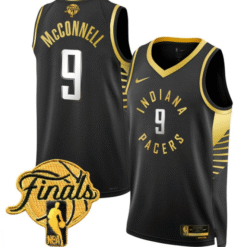 Alternative view of T.J. McConnell Jersey #9 Indiana Pacers 2025 Finals Swingman 24 - 25 City Stitched Basketball