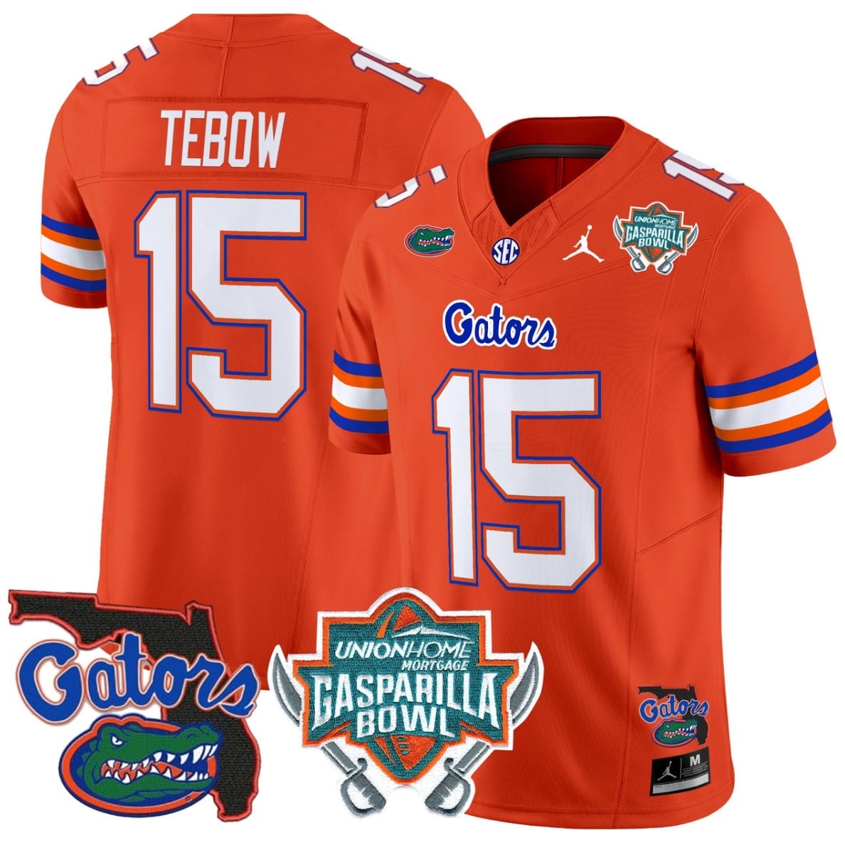 Tim Tebow Jersey #15 Florida Gators 2025 Gasparilla Bowl Patch Football Stitched - Image 5