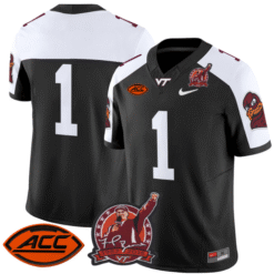 The Team Jersey #1 Virginia Tech Hokies Coach Frank Beamer Stitched Football