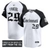 TJ Friedl Jersey #29 Cincinnati Reds Gothic Queen City Edition Alternate Stitched Baseball