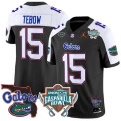 Tim Tebow Jersey #15 Florida Gators 2025 Gasparilla Bowl Patch Football Stitched