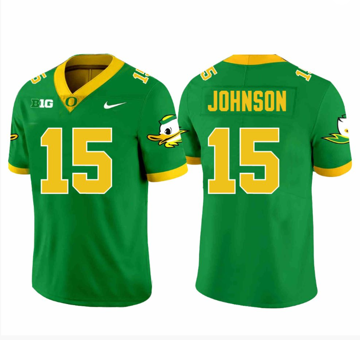 Tez Johnson Jersey #15 Oregon Ducks Football Stitched