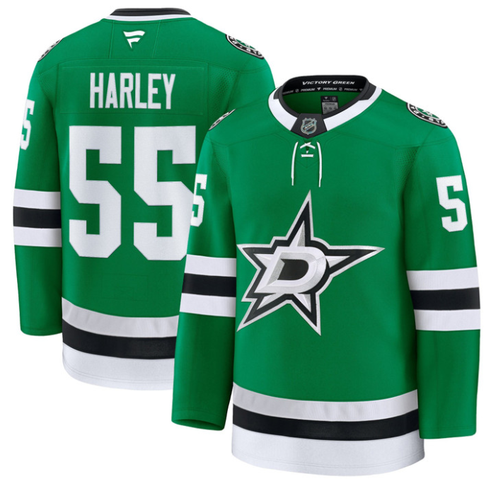 Thomas Harley Jersey #55 Dallas Stars Premium All Stitched Hockey - Image 2