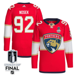 Alternative view of Tomas Nosek Jersey 92 Florida Panthers 2025 Stanley Cup Final Home Breakaway Stitched Hockey