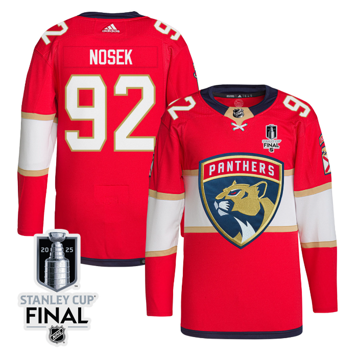 Tomas Nosek Jersey 92 Florida Panthers 2025 Stanley Cup Final Home Breakaway Stitched Hockey - Image 2