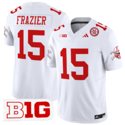 Alternative view of Tommie Frazier Jersey #15 Nebraska Cornhuskers 2024 Vapor V2 Stitched Football