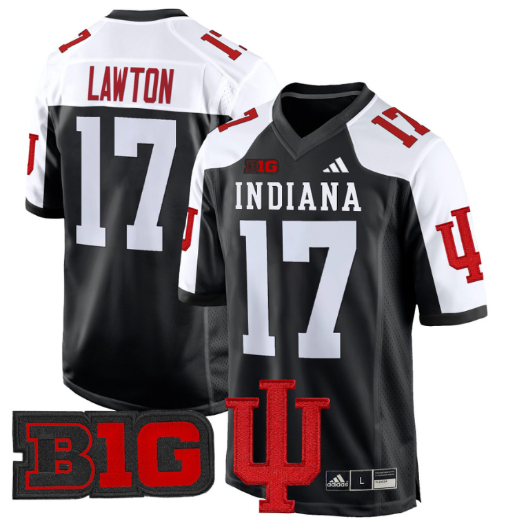 Ty Son Lawton Jersey #17 Indiana Hoosiers 2024 Game V2 Stitched Football