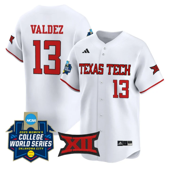 Victoria Valdez Jersey #13 Texas Tech Softball 2025 World Series Stitched Baseball - Image 3