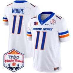 Alternative view of Kellen Moore Jersey #11 Boise State Broncos 2025 Fiesta Bowl Patch Stitched Football