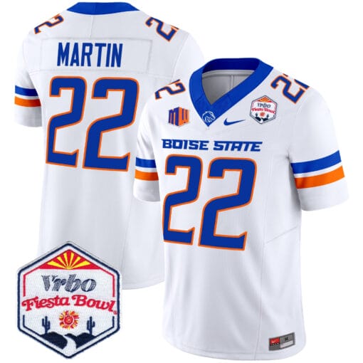 Doug Martin Jersey #22 Boise State Broncos 2025 Fiesta Bowl Patch Stitched Football - Image 2