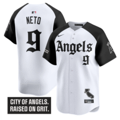Zach Neto Jersey #9 Los Angeles Angels Gothic Halo Edition Alternate Stitched Baseball