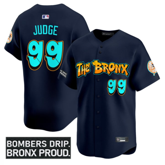 Aaron Judge Jersey #99 Yankees Graffiti Bronx Bombers Edition Stitched Baseball - Image 3