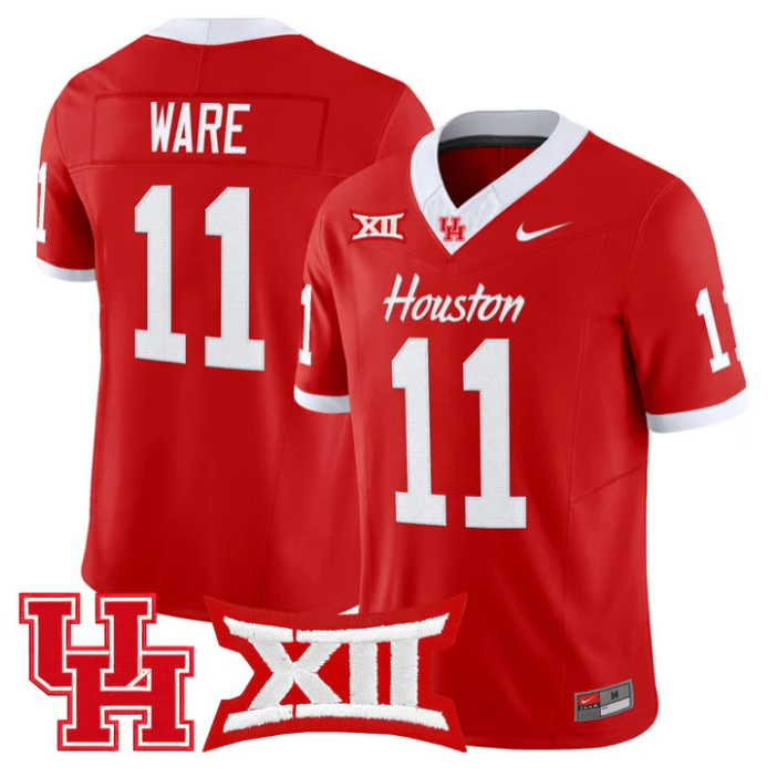 Andre Ware Jersey #11 Houston Cougars 2025 Vapor Limited Light Stitched Football - Image 3