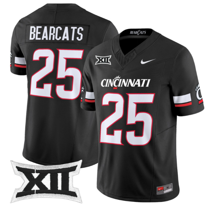 Bearcats Jersey #25 Cincinnati Bearcats 2025 Vapor Limited Stitched Football
