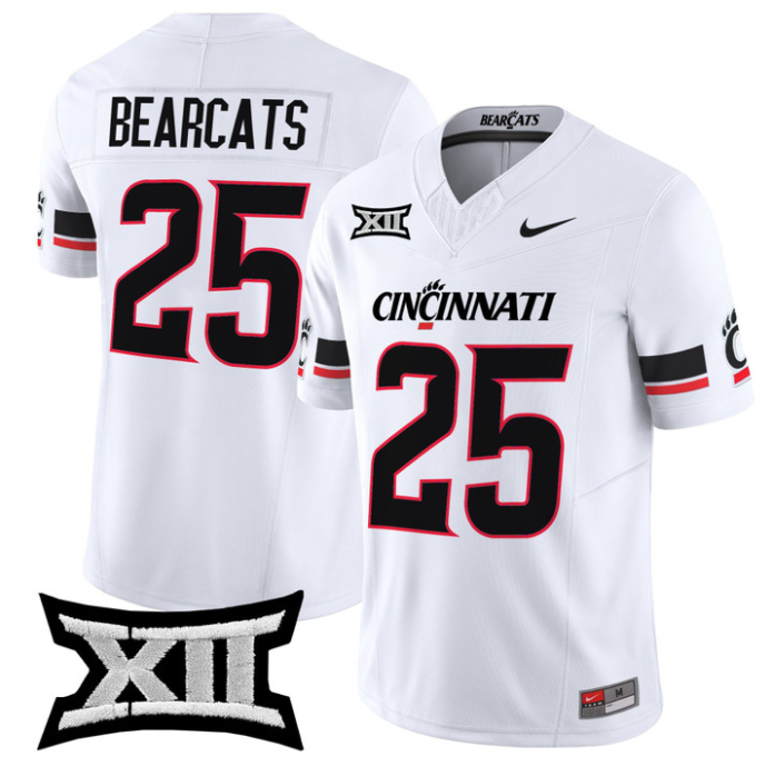 Bearcats Jersey #25 Cincinnati Bearcats 2025 Vapor Limited Stitched Football - Image 2