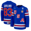 Conor Garland Jersey #83 USA Hockey 2025 Premium Away All Stitched