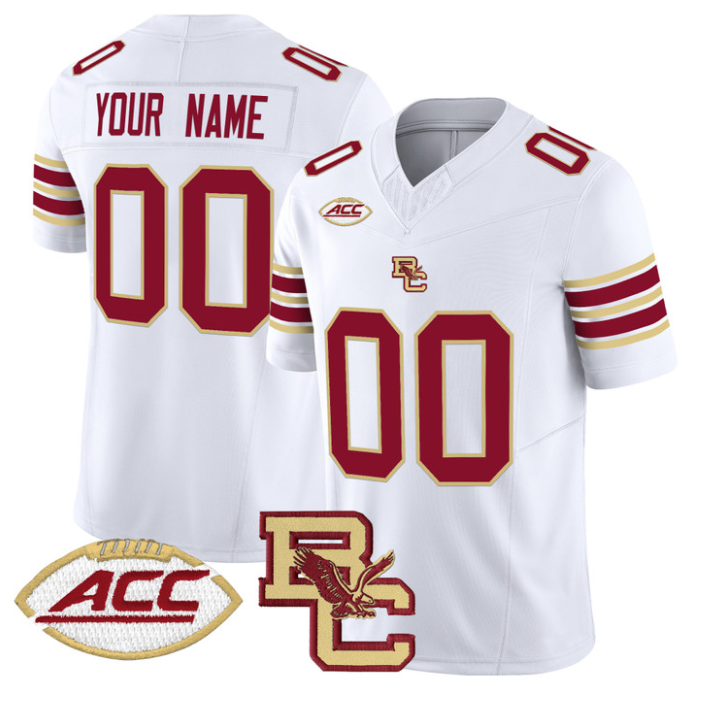 Custom Boston College Eagles Jersey 2025 Vapor Limited Stitched Football - Image 2