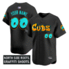 Custom Chicago Cubs Jersey Graffiti North Side Edition Stitched Baseball