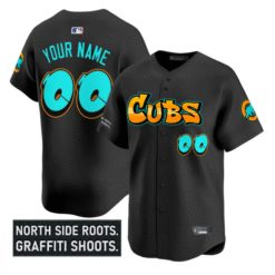 Custom Chicago Cubs Jersey Graffiti North Side Edition Stitched Baseball