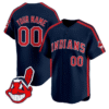 Custom Cleveland Indians Jersey Ricky Wild Thing Vaughn Stitched Baseball