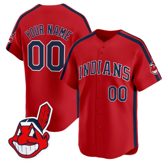 Custom Cleveland Indians Jersey Ricky Wild Thing Vaughn Stitched Baseball - Image 2