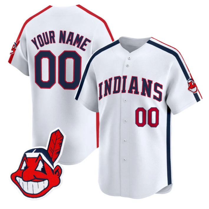 Custom Cleveland Indians Jersey Ricky Wild Thing Vaughn Stitched Baseball - Image 3