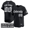 Custom Colorado Rockies Jersey Gothic Mile High Shadows Edition Stitched Baseball