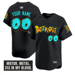 Custom Detroit Tigers Jersey Graffiti Motor City Edition Stitched Baseball