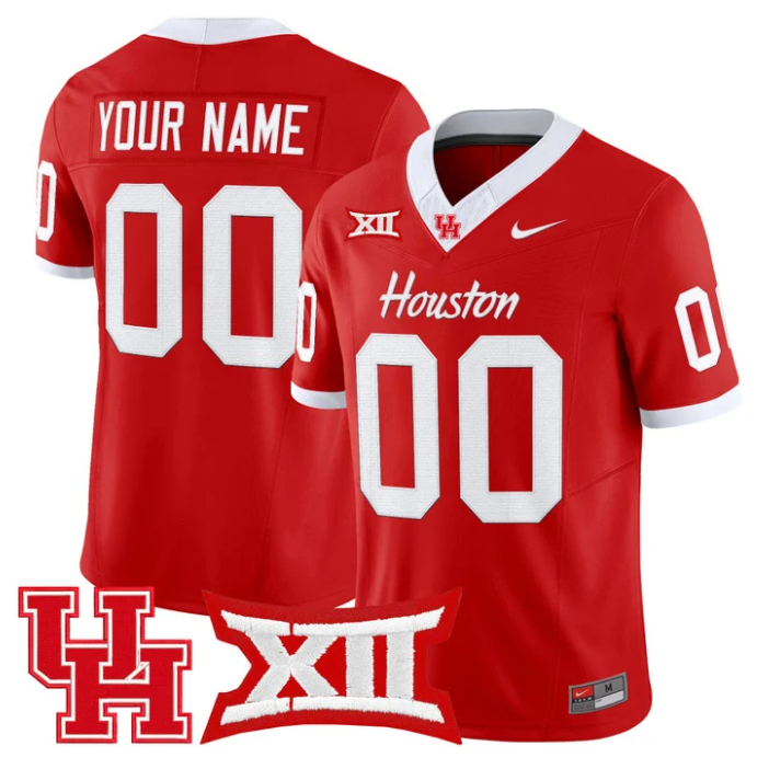 Custom Houston Cougars Jersey Name, Number 2025 Vapor Stitched Light Stitched Football - Image 3
