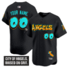Custom Los Angeles Angels Jersey Graffiti Halo Drop Edition Stitched Baseball