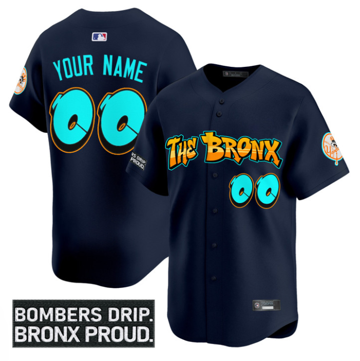 Custom Yankees Jersey Graffiti Bronx Bombers Edition Limited Stitched Baseball - Image 3