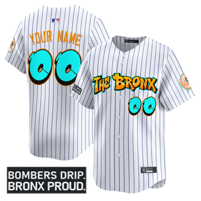 Custom Yankees Jersey Graffiti Bronx Bombers Edition Limited Stitched Baseball - Image 2
