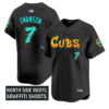 Dansby Swanson Jersey #7 Chicago Cubs Graffiti North Side Edition Stitched Baseball