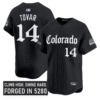 Ezequiel Tovar Jersey #14 Colorado Rockies Gothic Mile High Shadows Stitched Baseball