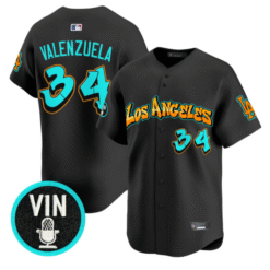 Fernando Valenzuela Jersey #34 Los Angeles Dodgers Graffiti Street Style Stitched Baseball