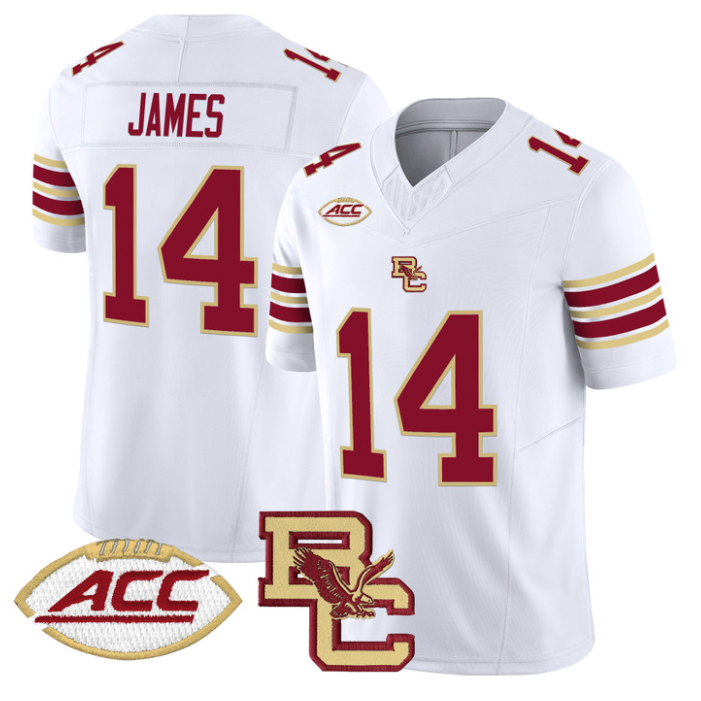 Grayson James Jersey #14 Boston College Eagles 2025 Vapor Stitched Football - Image 2