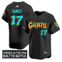 Heliot Ramos Jersey #17 San Francisco Giants Graffiti Fog City Drop Stitched Baseball