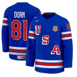 Josh Doan Jersey #81 USA Hockey 2025 Premium Away All Stitched