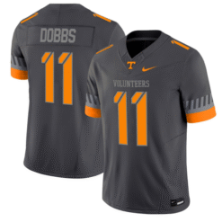 Alternative view of Joshua Dobbs Jersey #11 Tennessee Vols 2025 Smokey Grey Series Stitched Football