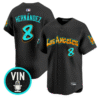 Kike Hernandez Jersey #8 Los Angeles Dodgers Graffiti Street Style Stitched Baseball