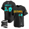 Luis Gonzalez Jersey #20 Arizona Diamondbacks Graffiti Desert Ink Edition Stitched Baseball