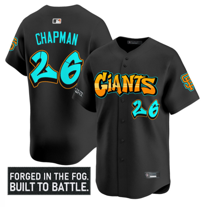 Matt Chapman Jersey #26 San Francisco Giants Graffiti Fog City Drop Stitched Baseball