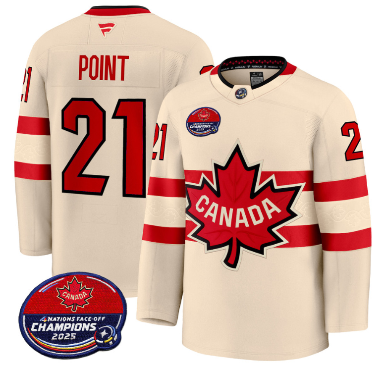 Brayden Point Jersey #21 Canada 4 Nations Face-Off 2025 Champions V2 Stitched Hockey - Image 3
