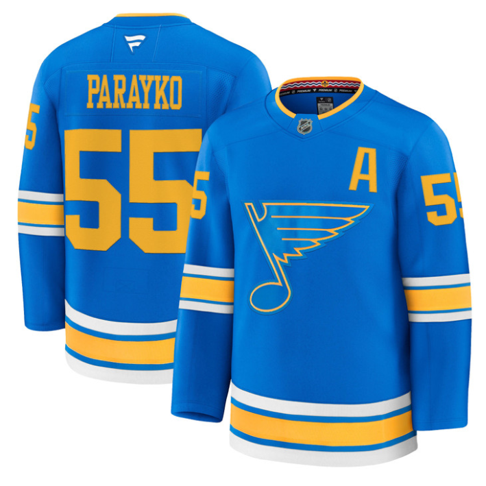 Colton Parayko Jersey #55 St. Louis Blues 2025-26 Premium All Stitched Hockey